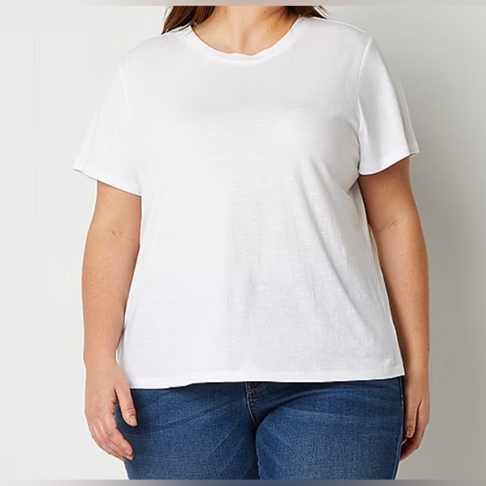 a.n.a Womens Plus Crew Neck Short Sleeve T-Shirt Size XXL NWT
